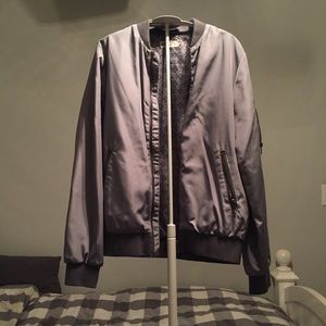 H&M Grey Bomber Jacket